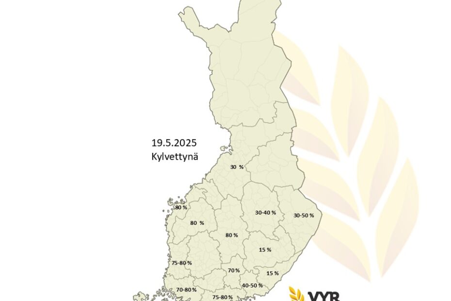 Viikon sää suosinut kylvöjen etenemistä